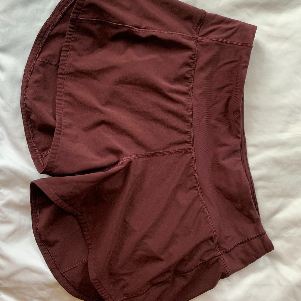 Lululemon running shorts size 4